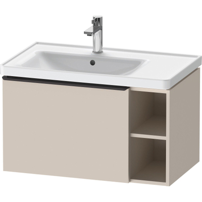 Duravit D-Neo wastafelonderkast 78.4x44x45.2cm 1 lade met softclose Taupe Mat