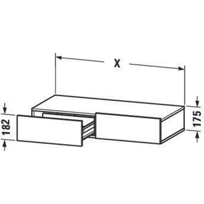 Duravit DuraStyle badkamerkast 100x44x15cm wit