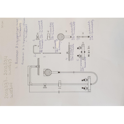 Adema Sparkle hoofddouche 30cm zwart 2019394/SW223273