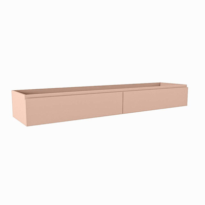Mondiaz FOGE wastafelonderkast - 190x45x25cm - 2 lades - softclose - Rosee