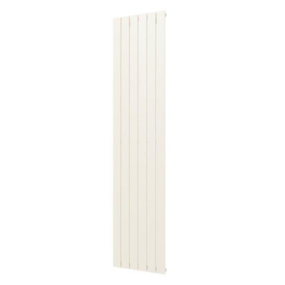 Plieger Cavallino Retto designradiator verticaal enkel middenaansluiting 2000x450mm 999W pergamon (RAL9001)