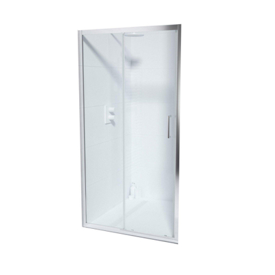 FugaFlow ID06 Quick Fit Schuifdeur - 100x190cm - 6mm veiligheidsglas - alu profiel - anti kalk - chroom