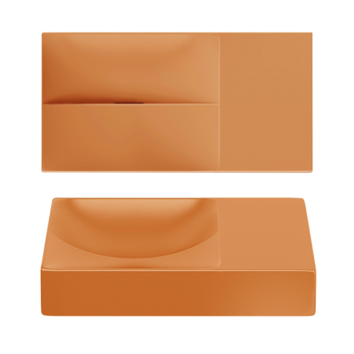 Clou Vale fontein 38 cm zonder kraangat rechts mat it. zand keram