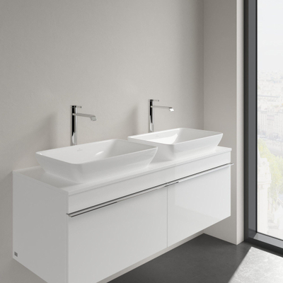 Villeroy & Boch Venticello semi inbouw opzetwastafel zonder kraangat 55x36cm met overloop ceramic + wit