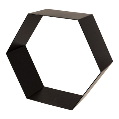 Duraline Schap Hexagon Metaal 1.5mm 32x28x12cm Zwart