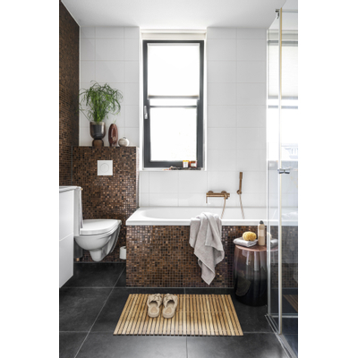 GROHE Essence New badkraan met omstel en koppelingen brushed warm sunset - mist rozetten - OUTLET UDEN