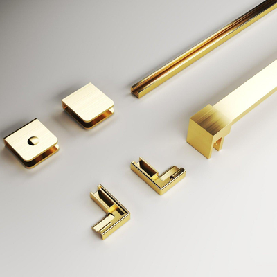 Aqua Vista Montageset Galatina Entrada zijwand Brushed Yellow Titanium