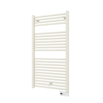 Plieger Palermo-EL III/Fischio elektrische designradiator horizontaal 1111x600mm 600W wit structuur