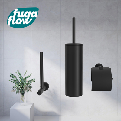 FugaFlow Efficiente Acces Toiletset - driedelig - mat zwart -
