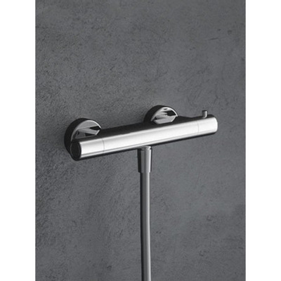 Hotbath Gringo douchekraan 26.5cm opbouw thermostatisch chroom