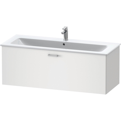 Duravit XBase Wastafelonderkast 120x47.5x44cm 1 lade Standaard greep met softclose spaanplaat wit Mat