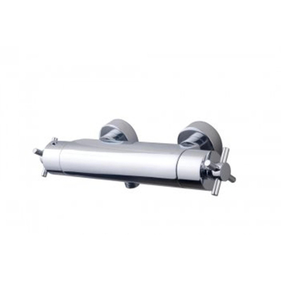 Wiesbaden Cool Touch Cross douchethermostaat chroom