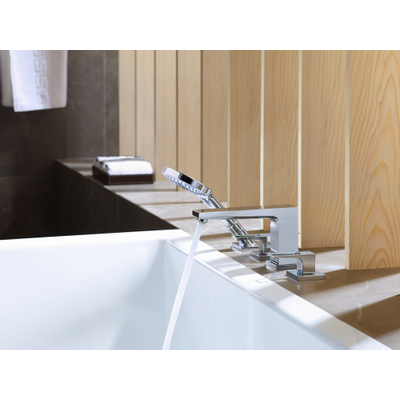 Hansgrohe Metropol 4-gats badrandcombinatie met beugelgreep chroom