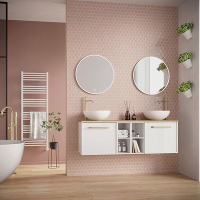 Crosswater MPRO Elektrische handdoekradiator - 140x50cm - 600 Watt - mat wit