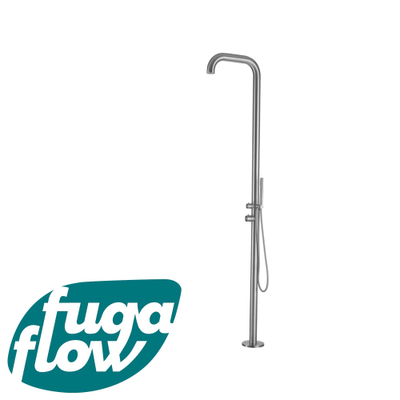 FugaFlow Buitendouche - vrijstaand - RVS 316 - handdouche - geborsteld RVS