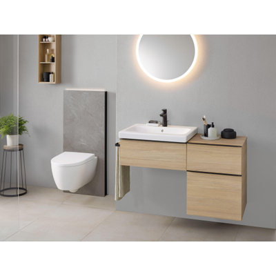 Geberit iCon Wandclosetset - 53x35cm - diepspoel - rimless - TurboFlush - softclose en quickrelease zitting - mat wit