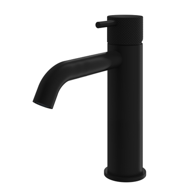 Hotbath Cobber middelhoge wastafelmengkraan zonder waste mat zwart SHOWROOMMODEL