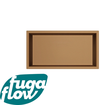 FugaFlow Eccelente Acces Inbouwnis - 30x60x7cm - Geborsteld koper