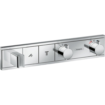 Hansgrohe RainSelect afbouwdeel voor inbouw douchekraan thermostatisch voor 2 functies met handdouchehouder 45.6x90cm chroom