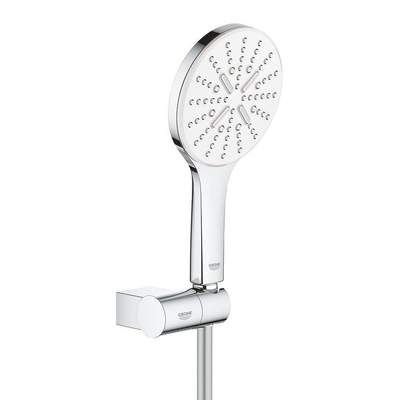 GROHE Rainshower SmartActive 130 Handdoucheset - 3 straalsoorten - rond - met houder - verstelbaar - gladde slang - 150cm - chroom/moonwhite
