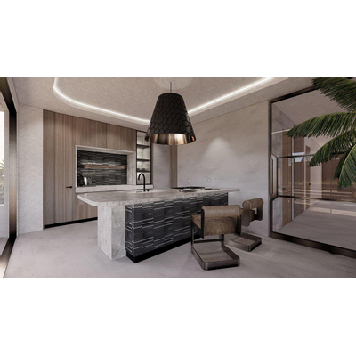 The Mosaic Factory Sevilla mozaïektegel - 29.6x29.9cm - wandtegel - Rechthoek - Porselein Carbon Shades of Gray mat/glans