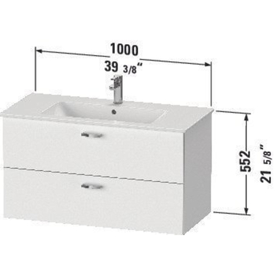 Duravit XBASE Wastafelonderkast