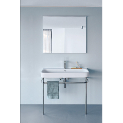 Duravit HappyD 2 meubelwastafel geslepen met overloop met 1 kraangat 100x50.5cm wit