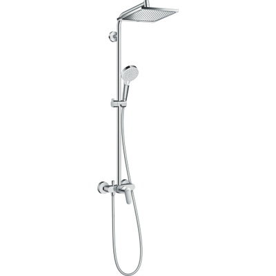 Hansgrohe Crometta e 240 1jet showerpipe met douchekraan chroom