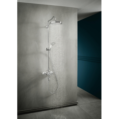 AXOR Montreux showerpipe: met douchekraan thermostatisch met 1 jet hoofddouche met hoofddouche Ø24cm chroom