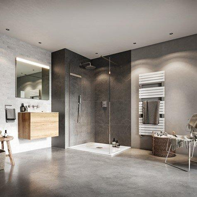 Crosswater Crossbox douchekraan - thermostatisch - geschikt voor 2 functies - push - rvs geborsteld