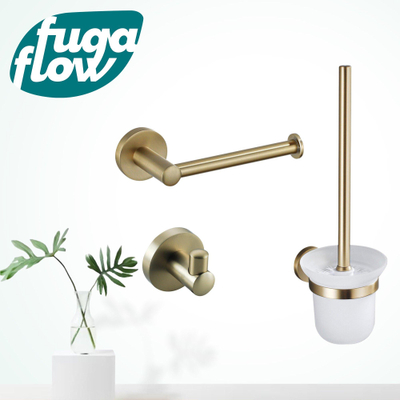 FugaFlow Eccelente Acces Toiletset 3-delig geborsteld Messing PVD