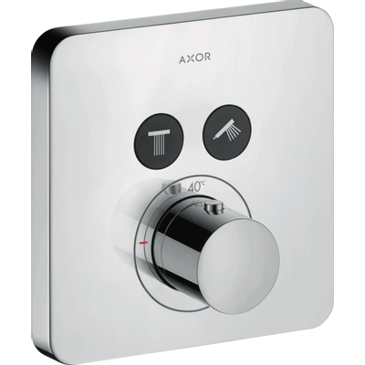 AXOR Showerselect afdekset thermostaat met stopkraan voor 2 functies chroom