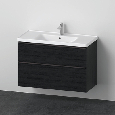 Duravit D-Neo meubelset m. wastafelonderbouwkast m. 2 laden m. softclose 100x20x48cm incl. wastafel zwart eiken mat