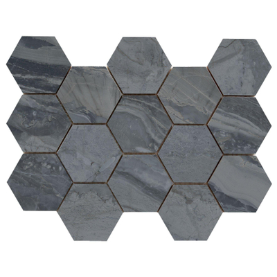 Cifre Ceramica Luxury wandtegel - 32.5x22.5cm - Natuursteen look - Dark gepolijst (zwart)