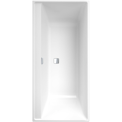 Villeroy & Boch Collaro bad rechthoek 160x75cm met badwaste chrome wit