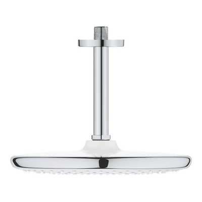 GROHE Tempesta 250 Hoofddouche - 25cm - 1 straalsoort - plafondarm 14.2cm - chroom/wit