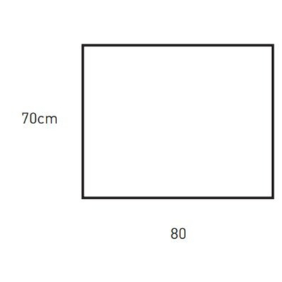 Adema Chaci spiegel 80x70cm 4mm inclusief bevestingsmateriaal