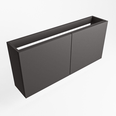 Mondiaz FOWY fonteinonderkast - 110x22x50cm - 2 deuren - push to open - softclose - Dark Grey