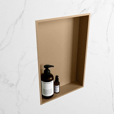 MONDIAZ EASY Nis - 44.5x29.5cm - geschikt voor in- of opbouw - 1 vak - kleur Oro | Oro