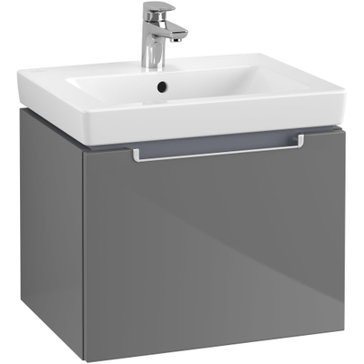 Villeroy & boch Subway 2.0 wastafelonderkast 53.7x42x42.3cm Grijs hoogglans