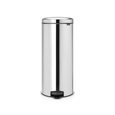 Brabantia NewIcon Pedaalemmer - 30 liter - kunststof binnenemmer - brilliant steel