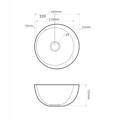 Best Design Class fontein 25x12cm wit keramiek