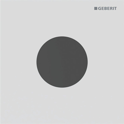 Geberit type 40 urinioir bedieningsplaat - batterij - rond - matwit/easy-to-clean