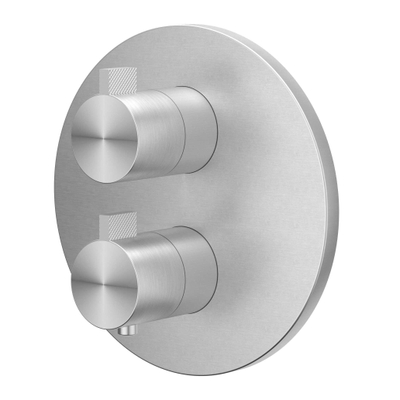 IVY Tribe Regendoucheset - inbouw - 2-weg stop-omstel - 30cm plafondbuis - 20cm medium hoofddouche rond - glijstang met uitlaat - 150cm doucheslang - staafmodel handdouche - RVS316 - geborsteld