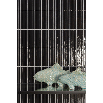 La Platera Cerámica Kromo Keramische wandtegel - 35x35cm - 9.2mm - Zwart