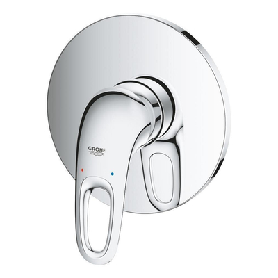 Grohe Eurostyle New Inbouwthermostaat - 1 knop - zonder omstel - open greep - chroom