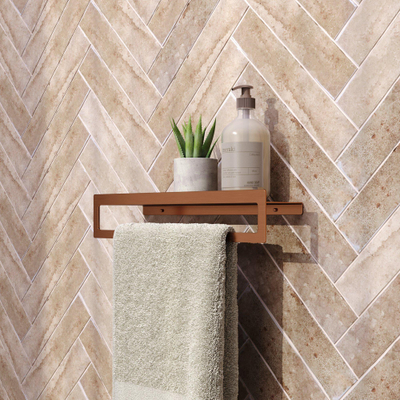 Brauer handdoekrek - 43cm - Koper geborsteld