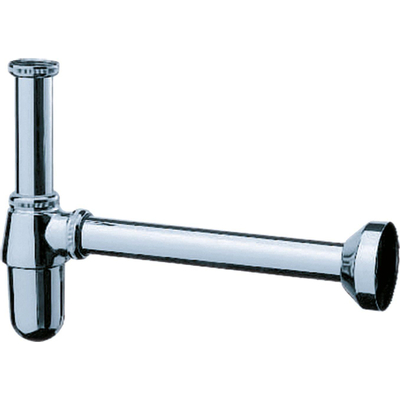 Hansgrohe Sifon 1.1/4inch met rozet inclusief muurbuis Messing Chroom