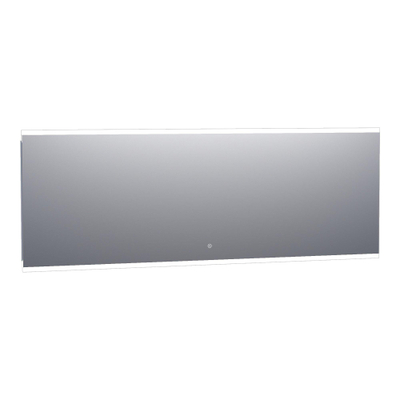 Saniclass Twinlight spiegel 200x70cm met verlichting rechthoek Zilver