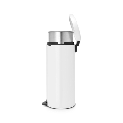 Brabantia NewIcon Pedaalemmer - 30 liter - metalen binnenemmer - wit